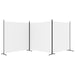 3-panel Room Divider White 525x180 Cm Fabric Tpbxin