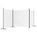 3-panel Room Divider White 525x180 Cm Fabric Tpbxin