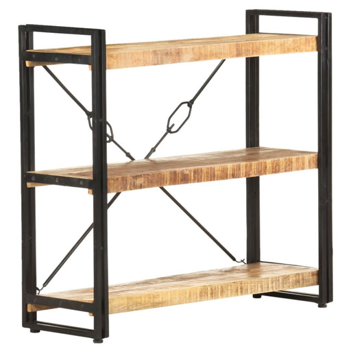 3-tier Bookcase Solid Mango Wood Txblok