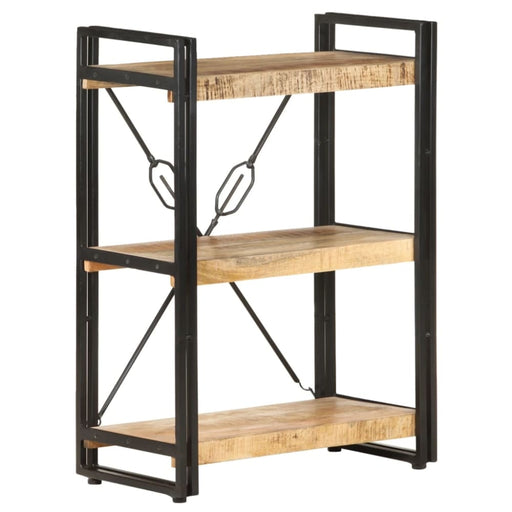 3-tier Bookcase Solid Mango Wood Txblon