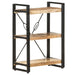 3-tier Bookcase Solid Mango Wood Txblon