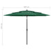 3-tier Parasol With Aluminium Pole Green 3 m Totnlk