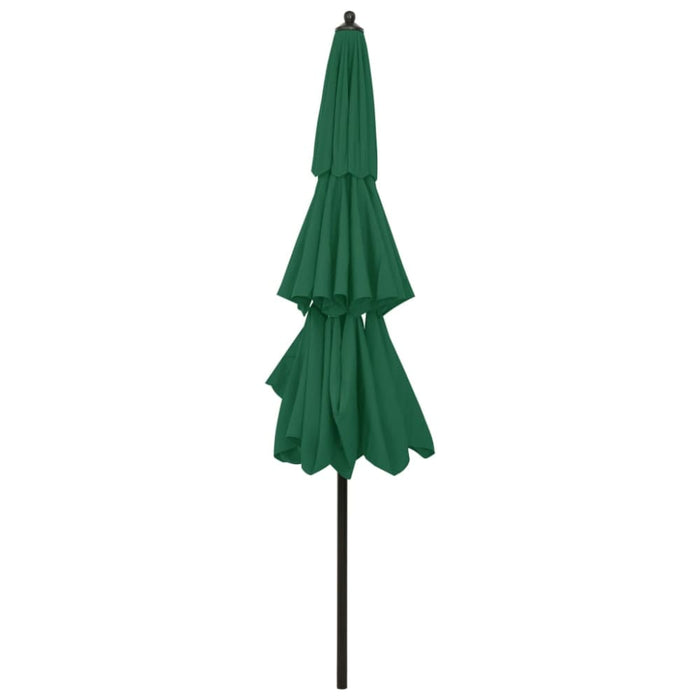 3-tier Parasol With Aluminium Pole Green 3 m Totnlk