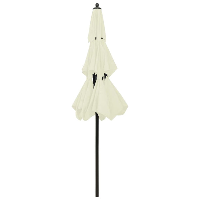 3-tier Parasol With Aluminium Pole Sand 2.5 m Totnlb