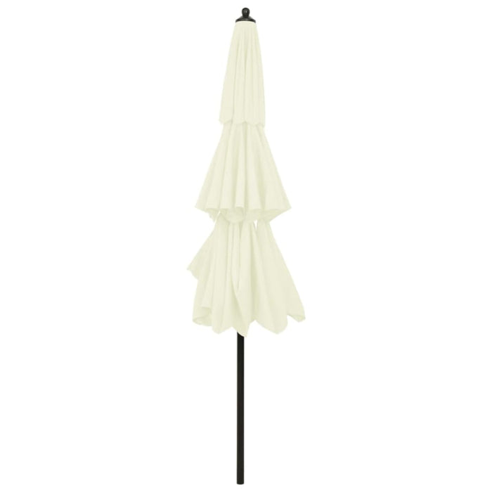 3-tier Parasol With Aluminium Pole Sand 3 m Totnln