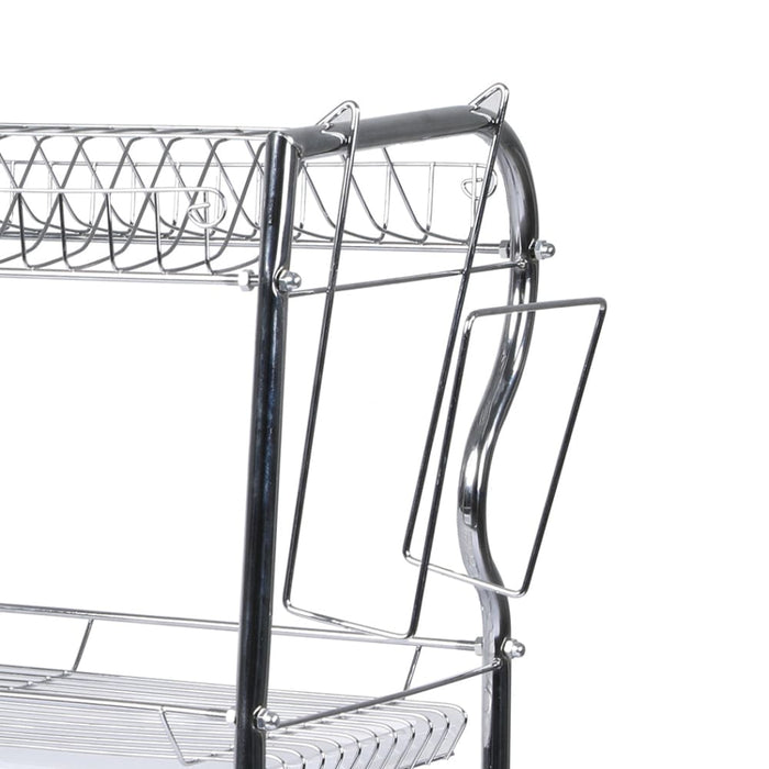 Goslash Picks 3 Tier Stainless Steel Dish Rack Drainer Tray