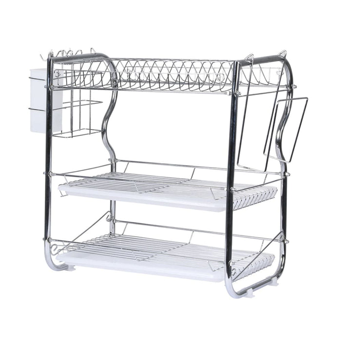 Goslash Picks 3 Tier Stainless Steel Dish Rack Drainer Tray