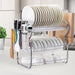 Goslash Picks 3 Tier Stainless Steel Dish Rack Drainer Tray