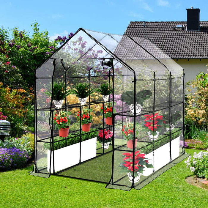 3 Tier Walk In Greenhouse Garden Shed Pvc Cover Film Tunnel