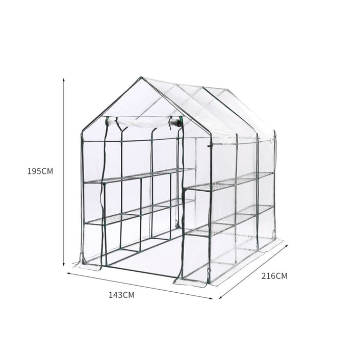 3 Tier Walk In Greenhouse Garden Shed Pvc Cover Film Tunnel