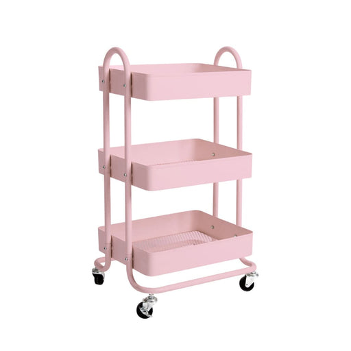 Goslash Picks 3 Tiers Kitchen Trolley Cart Steel Storage