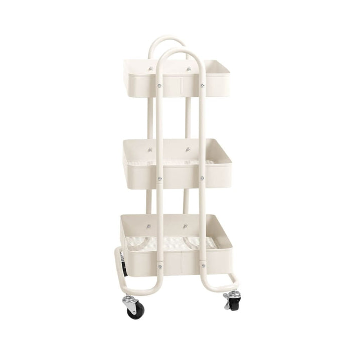 Goslash Picks 3 Tiers Kitchen Trolley Cart Steel Storage