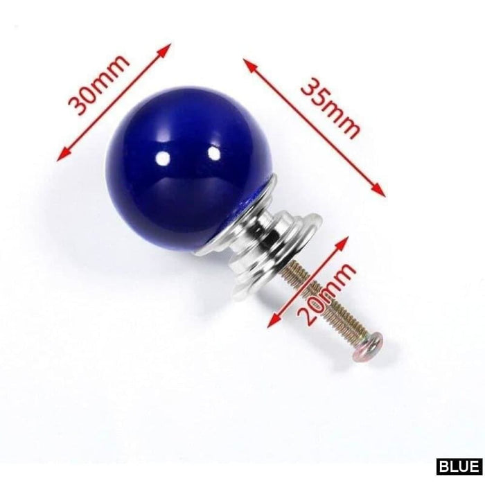 30mm Crystal Ball Furniture Knob Kitchen Cupboard Door