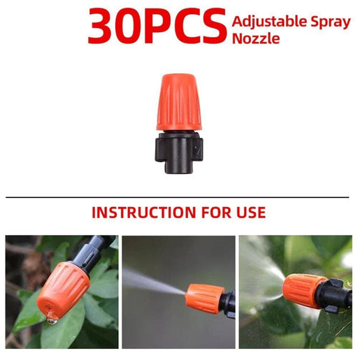 30pcs Adjustable Sprinklers Drippers Watering Kits