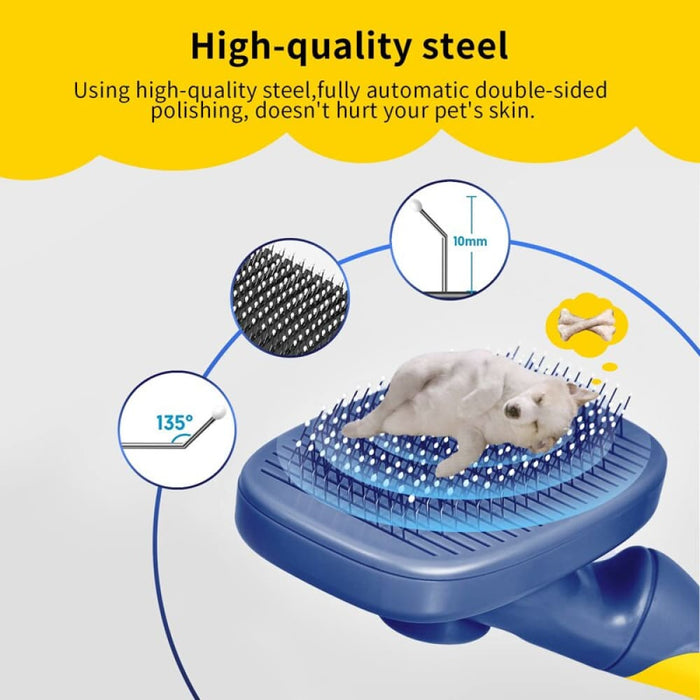 360° Rotatable Dog Grooming Slicker Comb Removes Loose