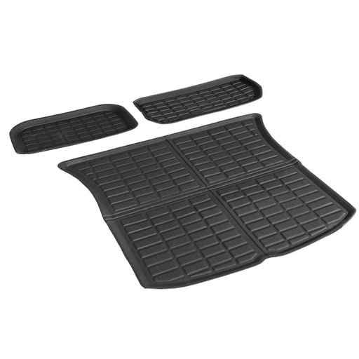 3pcs Car Rear Front Cargo Trunk Toolbox Luggage Rubber Mats