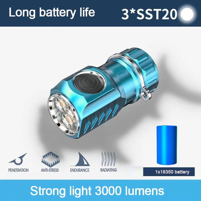 Z30 3xsst20 Powerful Led Usb Rechargeable 6-mode Super