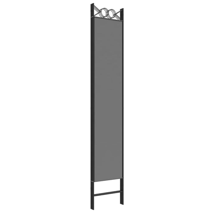 4-panel Room Divider Anthracite 160x220 Cm Fabric Tpboln