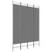 4-panel Room Divider Anthracite 160x220 Cm Fabric Tpboln