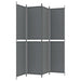 4-panel Room Divider Anthracite 200x220 Cm Fabric Tpbxan