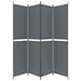 4-panel Room Divider Anthracite 200x220 Cm Fabric Tpbxan