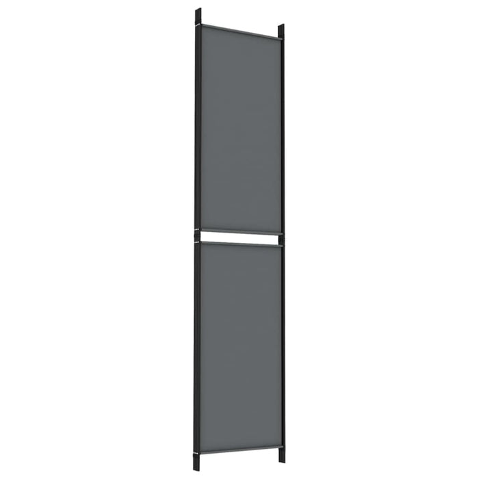 4-panel Room Divider Anthracite 200x220 Cm Fabric Tpbxan