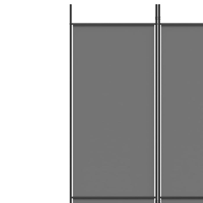 4-panel Room Divider Anthracite 200x220 Cm Fabric Tpbxbb