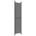 4-panel Room Divider Anthracite 200x220 Cm Fabric Tpbxbb