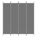 4-panel Room Divider Anthracite 200x220 Cm Fabric Tpbxbb