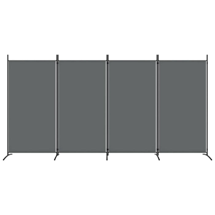 4-panel Room Divider Anthracite 346x180 Cm Fabric Tpbxla