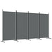 4-panel Room Divider Anthracite 346x180 Cm Fabric Tpbxla