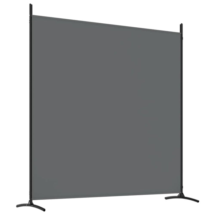 4 - panel Room Divider Anthracite 698x180 Cm Fabric Tpbxna