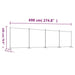 4-panel Room Divider Black 698x180 Cm Fabric Tpbxnp
