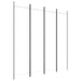 4-panel Room Divider White 200x200 Cm Fabric Tpbonx