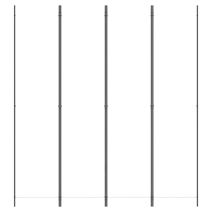 4-panel Room Divider White 200x220 Cm Fabric Tpbokn