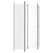 4-panel Room Divider White 200x220 Cm Fabric Tpbokn