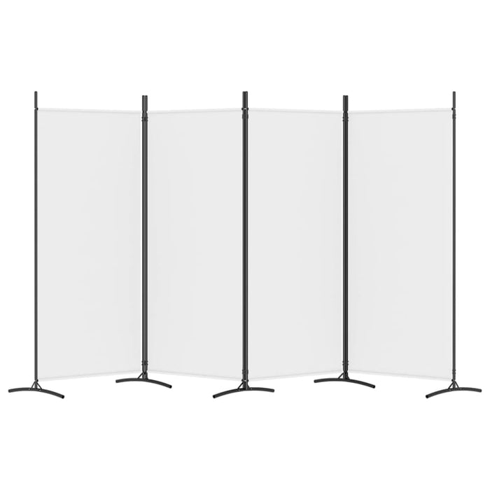 4-panel Room Divider White 346x180 Cm Fabric Tpbxlx