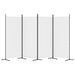 4-panel Room Divider White 346x180 Cm Fabric Tpbxlx