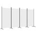 4-panel Room Divider White 346x180 Cm Fabric Tpbxlx