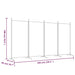 4-panel Room Divider White 346x180 Cm Fabric Tpbxlx