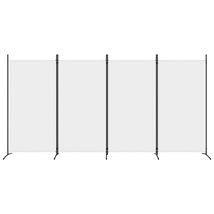 4-panel Room Divider White 346x180 Cm Fabric Tpbxlx