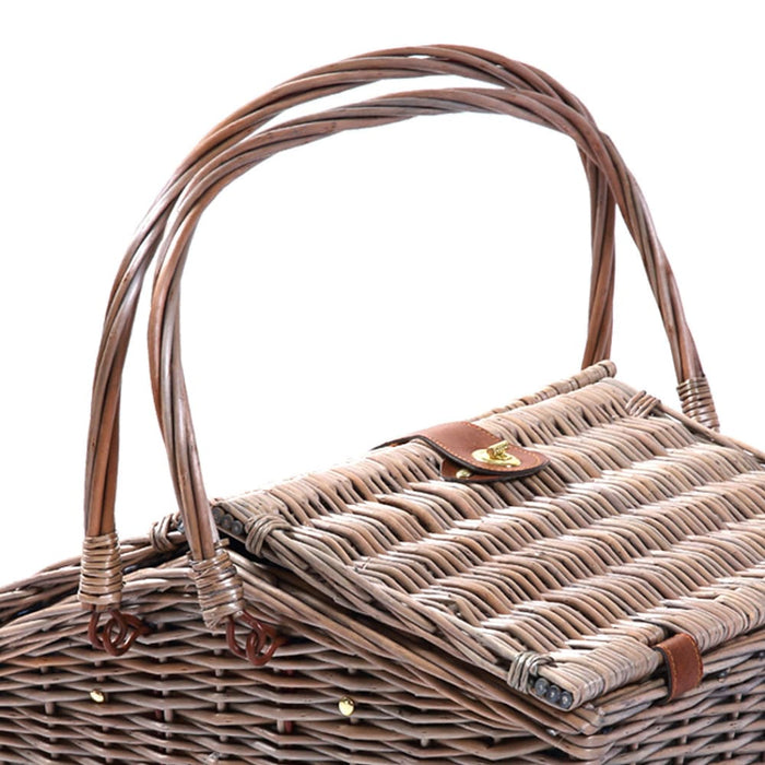 Goslash Picks 4 Person Picnic Basket Baskets Set Outdoor