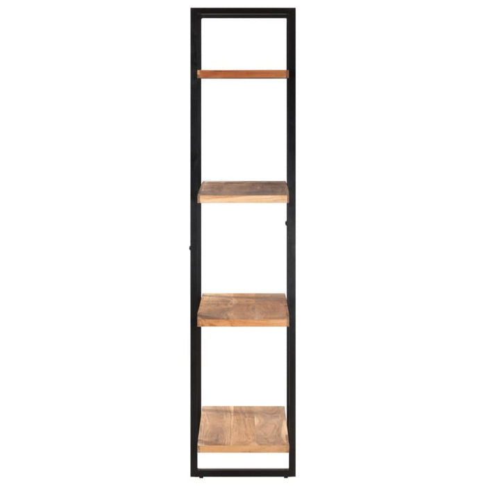 4-tier Bookcase Solid Acacia Wood Txoblx