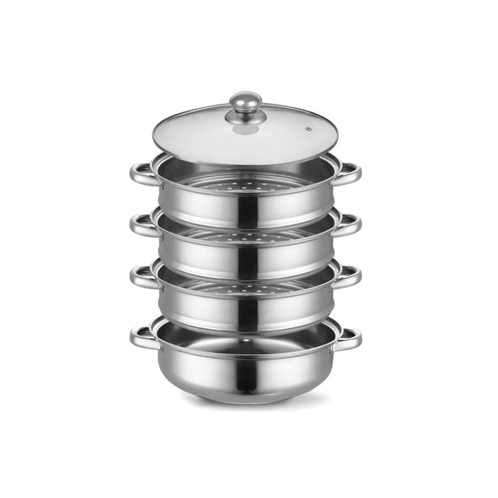 Goslash Picks 4 Tier Stainless Steel Steamer Meat Vegetable