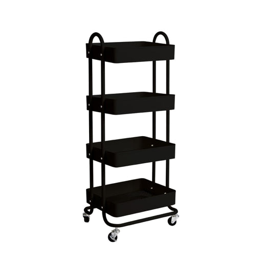 Goslash Picks 4 Tiers Kitchen Trolley Cart Steel Storage