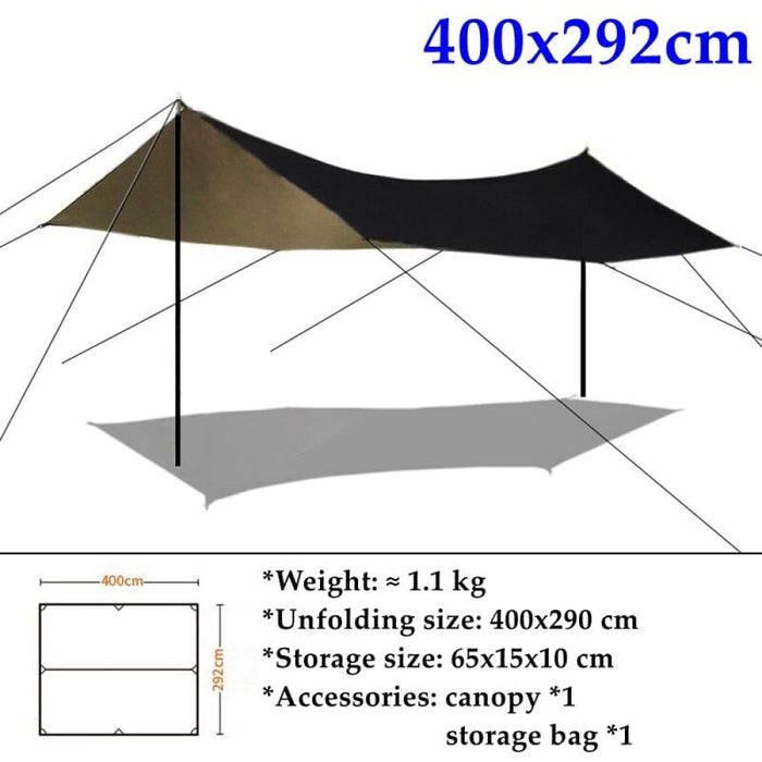 420d Waterproof Trap Tent Ultralight Foldable Garden Beach