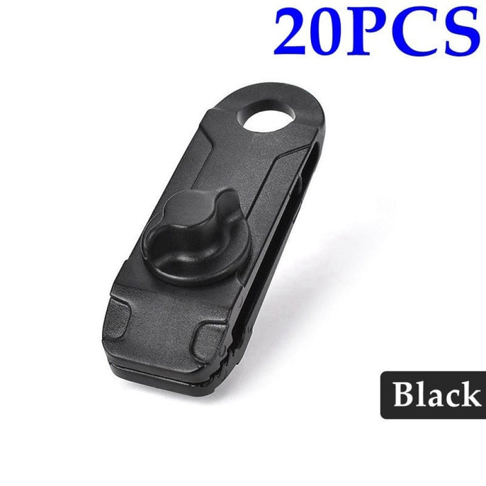 5-50pcs Tarpaulin Clip Black Reusable Quality Durable