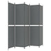 5-panel Room Divider Anthracite 250x220 Cm Fabric Tpbxpx
