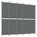 5-panel Room Divider Anthracite 250x220 Cm Fabric Tpbxpx