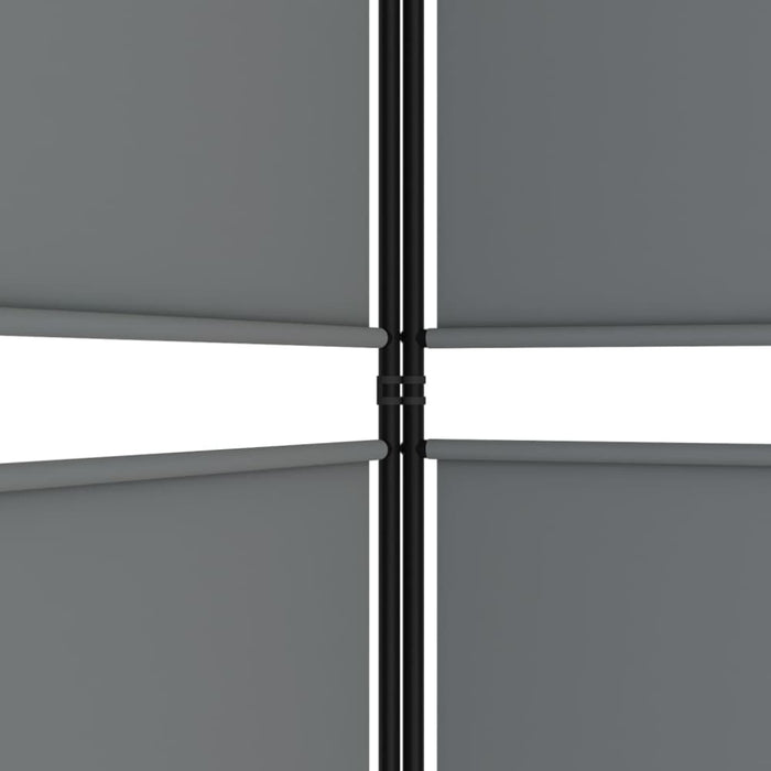 5-panel Room Divider Anthracite 250x220 Cm Fabric Tpbxpx